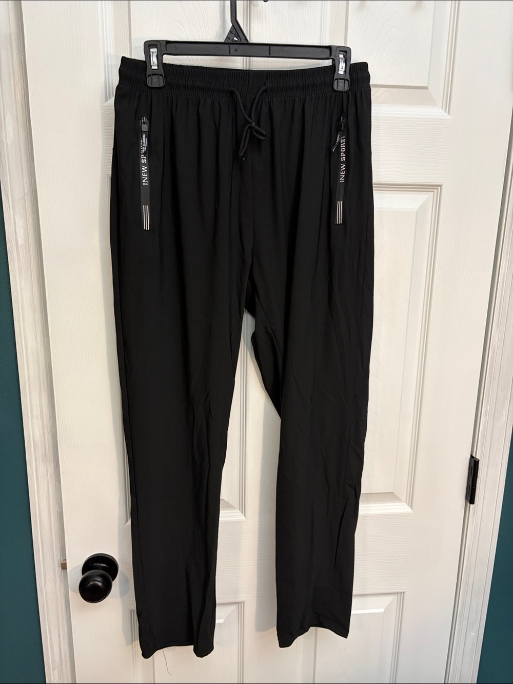 Men's Black Lightweight Drawstring Jogger Pants